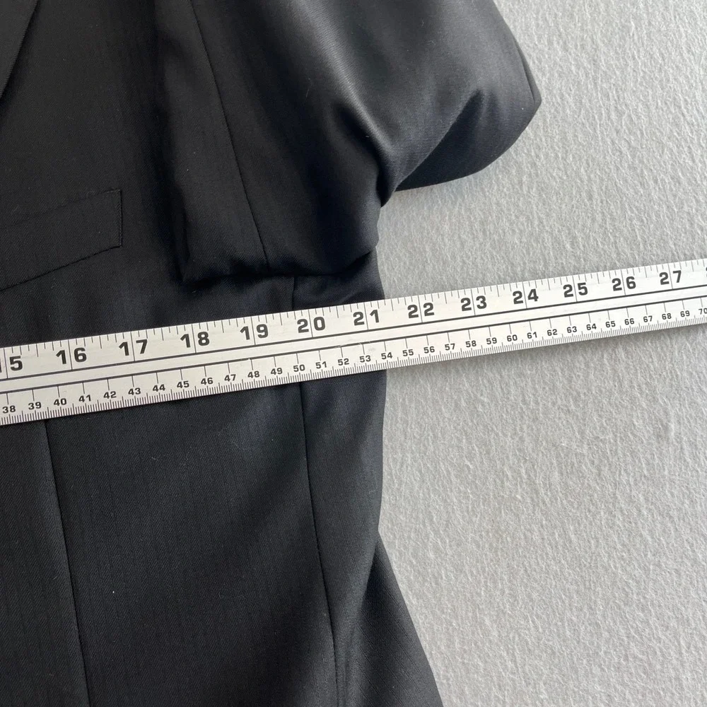 Canali‎ Bloomingdales Black Blazer Super 120s Made In Italy Men's 52C 100% Wool - Picture 5 of 10